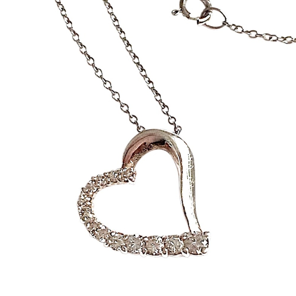 Sterling Silver Heart Necklace 925